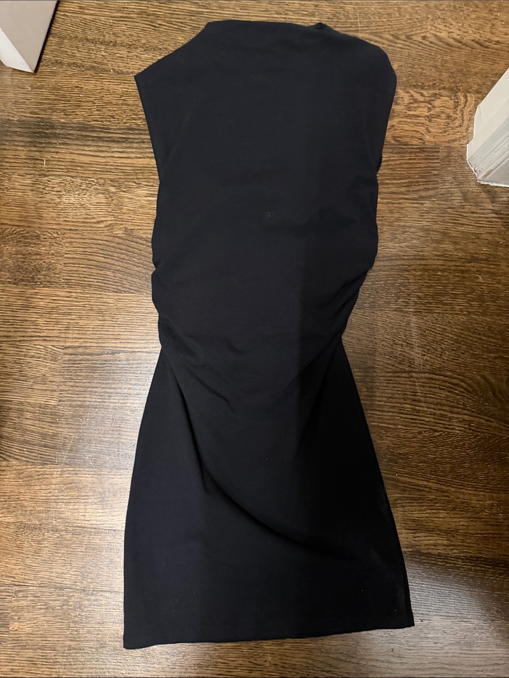 Reformation Black Strapless Midi Dress